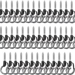 40Pcs Metal Q-Hanger Hooks Christmas Lights Hanger Hooks Screw Hooks with Safety Buckle Hanging Hooks for Indoor and Outdoor Lights-image-41