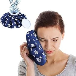 Ice Cold Pack Reusable Water Bag for Injuries, Hot & Cold Therapy and Pain Relief 6 Inch Ice Bag Hot Water Bag For Therapy, First Aid, Sports Injury Knee Head Leg Body Pain Relief Ice Bag-image-46