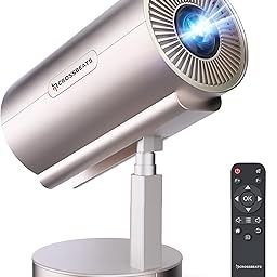 Crossbeats Lumex Smart Projector 4k Ultra HD| Mini Projector for Room Support 1080P |Upto 14000 Lumens Android 13 Built-in Netflix, Prime, YouTube Portable Design 720P, Speaker WiFi 300" Wide Display-16