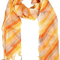 Rajasthani Tie and Dye Leheriya Kota Doria Dupatta with tassels for Woman-image-50