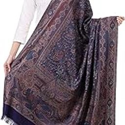 Pashtush Women's Synthetic Stole (201026_Navy Blue_Free Size)-picture-12