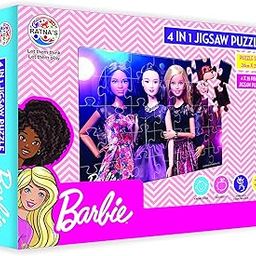 RATNA'S Barbie Jigsaw 4 in 1. 4 Different Jumbo Jigsaw Puzzles for Girls-17