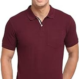 Men Cotton Blend Solid Polo Neck Half Sleeve Peach T-Shirt (P-CTSMH5902-PEACH)-image-21