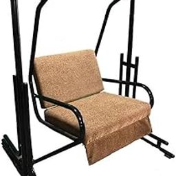 Kaushalendra Single Seater Swing Chair with Stand - Iron Cushion Jhula for Indoor Use, 150 Kg Capacity (Multicolor Cushion), 41 cm-picture-28