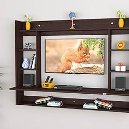 Devin Wall Mount TV Entertainment Unit/Set Top Box Stand for Up to 32" Screen- Flowery Wenge (Engineered Wood)-13