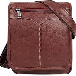 Stylish PU Leather Sling Cross Body Travel Office Messenger One Side Shoulder Bag for Men-20