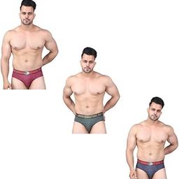 Men Boxer Briefs - 100% Cotton - Pack of 3 - Anti Bacterial, Colour Fresh, Moisture Wicking-image-31
