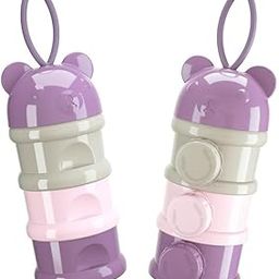 shopurb 3 Layers Bear Style Portable Food Grade Material Food Storage Box Toddle Snacks Box Baby Milk Powder Container-image-49