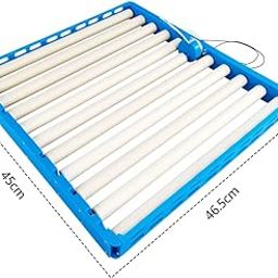 Hatcher Accessories Automatic Incubator Tray for Chicken, Duck Eggs, Plastic Egg Container (White)… (70 Roller Tray)-13
