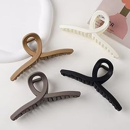 4pcs Hair Claw Clips For Women for Thick Hair 4 Inch Nonslip Strong Hold Neutral Matte hair clips for girls hair accessories for women wedding hair clips for girls women-image-24