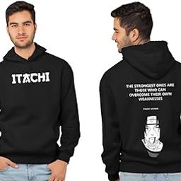 Naruto Anime Printed Hoodie for Men Printed Hoodie for Men Black Hoodie/Graphic Printed Hoodie/Hoodie for Men-image-58