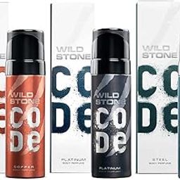 Wild Stone Code Copper, Platinum and Steel Body Perfume Combo for Men, 120ml each (Pack of 3)-0