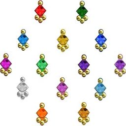 Comet Busters Beautiful Handcrafted Multicolor Bindis (4 mm) (BIN2226)-image-3