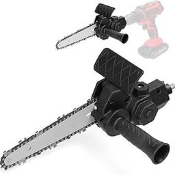 UpToDateTools 6 Inch Drill Modified To Chainsaw Tool Attachment Chainsaws Accessory Practical Modification Tool Set Woodworking Cutting Tool-1