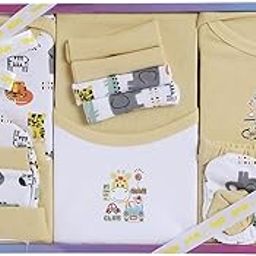DADDY - G® New Born Unisex Baby's Gift Set -13 Pieces (Yellow)-image-84