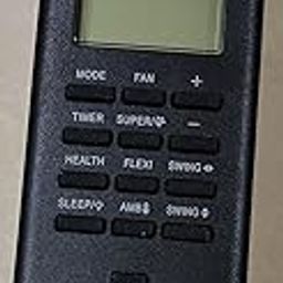 IF Air Conditioner Remote Control with LCD Display, Multiple Modes Including Timer, Sleep, Health, Fan Speed Control, Black-picture-10