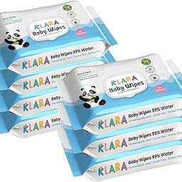 Klara 99% Pure Water Baby Wipes | With Aloe Vera | Rash-Free & Paraben-Free | Pack of 7 (504 Wipes)-image-19