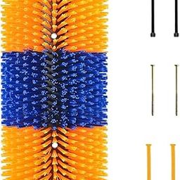 Meadawgs®Livestock Scratch Sturdy for Shedding Massage Brush for Horse Elk Deer Yellow Blue|Pet Supplies | Dog Supplies | Grooming |0-image-23