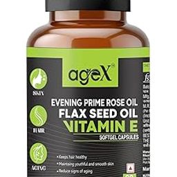 Flaxseed & Evening Primrose Softgel Capsules with Vitamin E | Skin Health, Hormonal Balance & Heart Support | Healthy Skin, Hair & Reduce signs of Aging - 60 Softgel Capsules (Pack of 1)-image-30