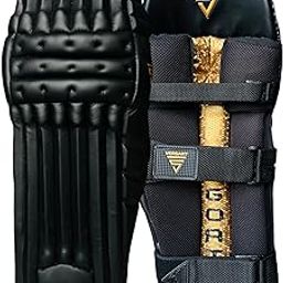 VERSANT Goat Cricket Batting Leg Guards (Black, Men Size, Right Handed)-image-73