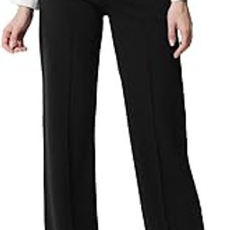 Women Solid Polyester Blend Black Trouser (Black,26)-image-80