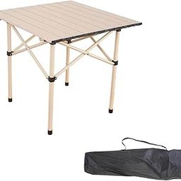 Corvids Multipurpose Folding Camping Table with Roll-up Tabletop | Compact & Portable | Best for Hiking, Picnic, Garden, BBQ & Outdoor Use (Khaki, Medium)-image-60