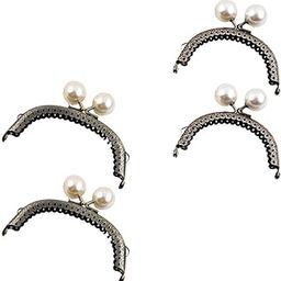 UJEAVETTE 2 Pieces Kiss Lock Frame Retro Purse Clasp Frame for Wallet Fabrics Bag 8.5cm-image-20