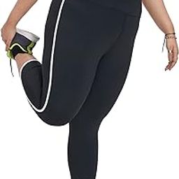 Plus Size Capris for Women | High Waist Capris for Women 3/4th | Capri Leggings for Women | Stretchable Capri with One Zipper Pocket | Sweat Wicking Fabric-image-7