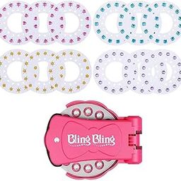 MAYCREATE® Hair Gem Stapler, Quick Hair Gems Stamper for Girls Women with 180pcs Gems Kit, Hair Glitter Rhinestones, Bling Hair in Seconds Hair-Safe Styling Hair Accessories for Birthday, Party-image-27
