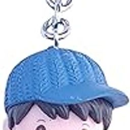 Cute Cartoon Boy Keychain, Blue Baseball Cap and Messenger Bag Design, PVC Figure-picture-12