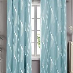 3D Sky Blue Way Digital Printed Polyester Fabric Curtain for Kides Room,Bed Room Living Room Color Sky Blue Window/Door/Long Door (D.N.A353) 4 x 7 Feet Pack of 1-image-89