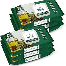 Kara Neem & Tea Tree Oil Facial Wet Wipes- 25 pulls | For Clear, Healthy, Acne-Prone Skin | Pack of 6 (150 Pieces)-image-88