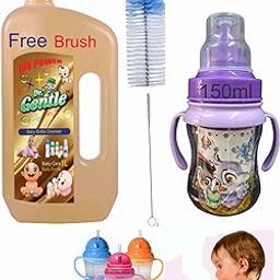 Baby Feeding Bottles liquid cleanser for fruits, bottles accessories with Water Bottle 15ottle for baby Combo Set-image-20