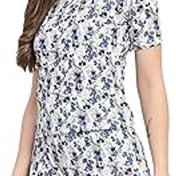 Women's & Girls Cotton Printed Regular Fit Shorts || Relaxed Fit Night Suit Set|| Beach Shorts || Suit Set of Top & Shorts-image-11