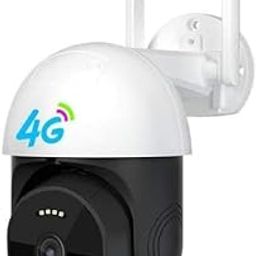 CAMERA DEKHO 4g PTZ - HD Night Vision Motion Detection Alarm Two Way Audio Waterproof Live Moitoring Smart Security Camera White_72_070-98