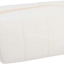 ccHuDE Plush Makeup Bag Cute Cosmetic Bag Solid Color Travel Toiletry Bag Small Skin Care Pouch Fuzzy Makeup Zipper Bag Aesthetic Pencil Case for Purse White, White, 16 x 9 x 10cm-image-5