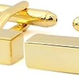 Gold Bar Cufflinks for Men-image-6