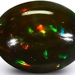 Black Fire Opal Stone 6.25 Carat Black Opal Stone Black Fire Opal Black Opal For Men इथियोपियन ब्लैक ओपल स्टोन Kala Pathar October Birthstone for Ring Black Australian Fire Opal Stone By Astro Cart-image-85