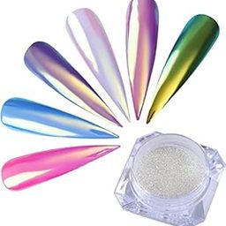 SHILLS PROFESSIONAL Nail Art Holographic Nail Glitter Powder Rainbow Color Art Flakes Decoration Nail Dust Tip Manicure Manicure Neon Multicolor-image-83