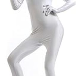 Lycra Spandex y Zentai Suit-L-White | Uni| Zentai Suit-picture-24