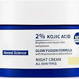 Night Cream with Niacinamide & Alpha Arbutin for Skin Brightening, 2% Kojic Acid Glow Fusion Formula (50 gm) | Face Cream I Night Cream I Kojic Acid Brightening Cream I Glowing Skin-image-73