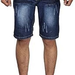 Devil Men's Cotton Summer Denim Shorts (Blue, 30)-image-73