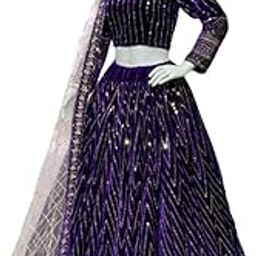 Women's Georgette Solid Semi-Stitched Lehenga Choli Set (R_R_1134)-picture-23