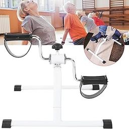Under Desk Bike Pedal Exerciser, Mini Exercise Bike, Portable Multifunctional for Elderly Office Worker-image-0