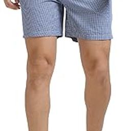 Mens 100% Organic Cotton Check Maroon Boxer-image-15