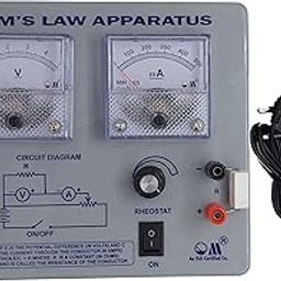 Om Meters Ohms Law Apparatus Kit with Adapter and Instruction Manual for science experiments-image-4