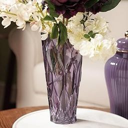 Pure Home + Living Purple Trellis Textured Glass Vase - Medium-image-77