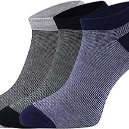 Men's Ankle Length Socks I Stylish Jacquard Designed Cushioned Combed Cotton I Padded Base & Anti-Bacterial I Comfortable Free Size for Gym Sports Running & Activity Wear – Pack of 3-image-52