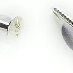 925 Sterling Silver Round-Shape White Cubic-Zirconia in Katori Screw Nose Pin Stud for Women, Girls (3mm)-3