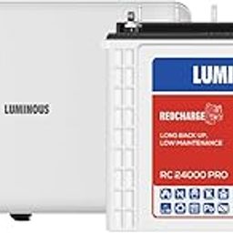 Luminous Inverter & Battery Combo (Icon 1100 Pure Sine Wave 900VA/12V Inverter with RC24000 PRO Tall Tubular 180Ah Battery) for Home, Office & Shops-image-30